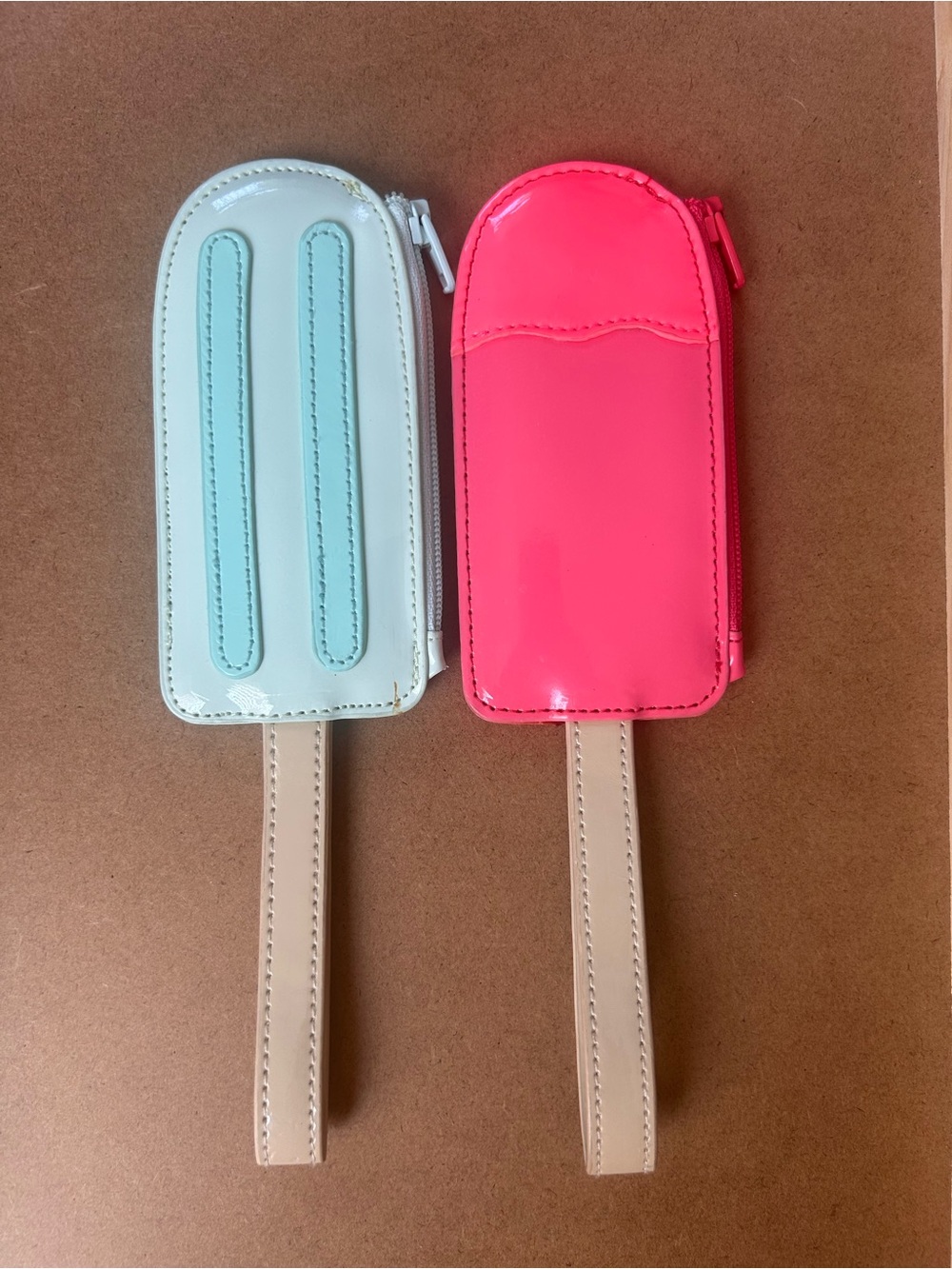 Gymboree Kids Accessories Neon Pink and Light Blue Popsicle Wristlet Pouches